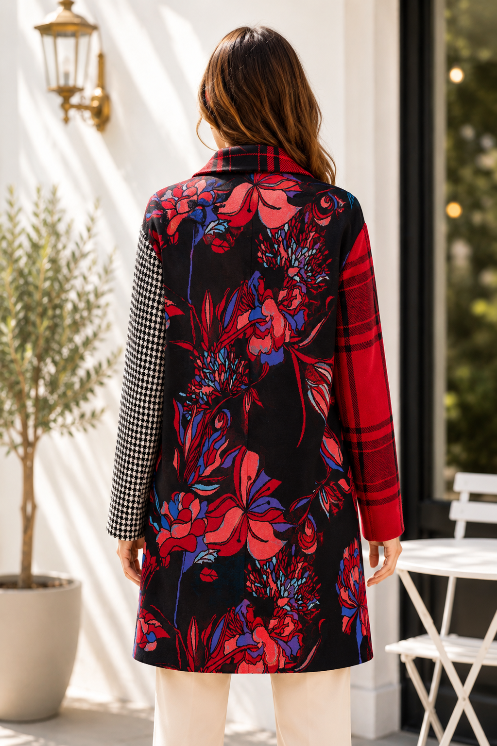 Desigual Londres Kockás Kabát