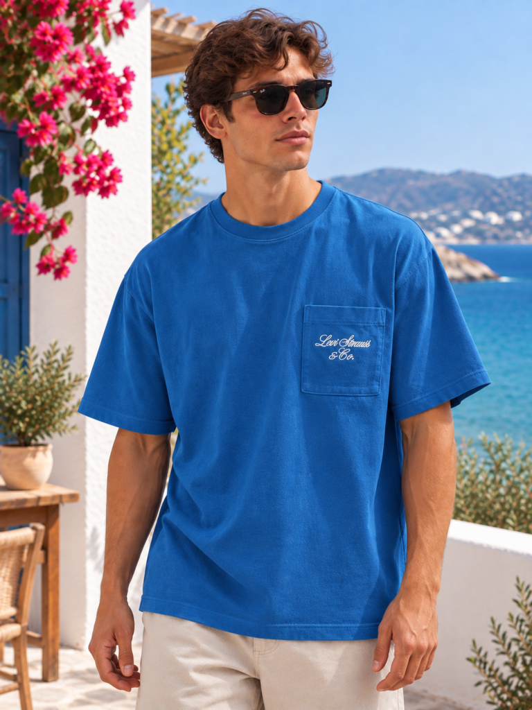 Levi's Loose Blue Kék Férfi Póló