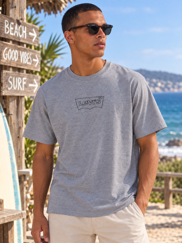 Levi's Grey Middle Férfi Póló