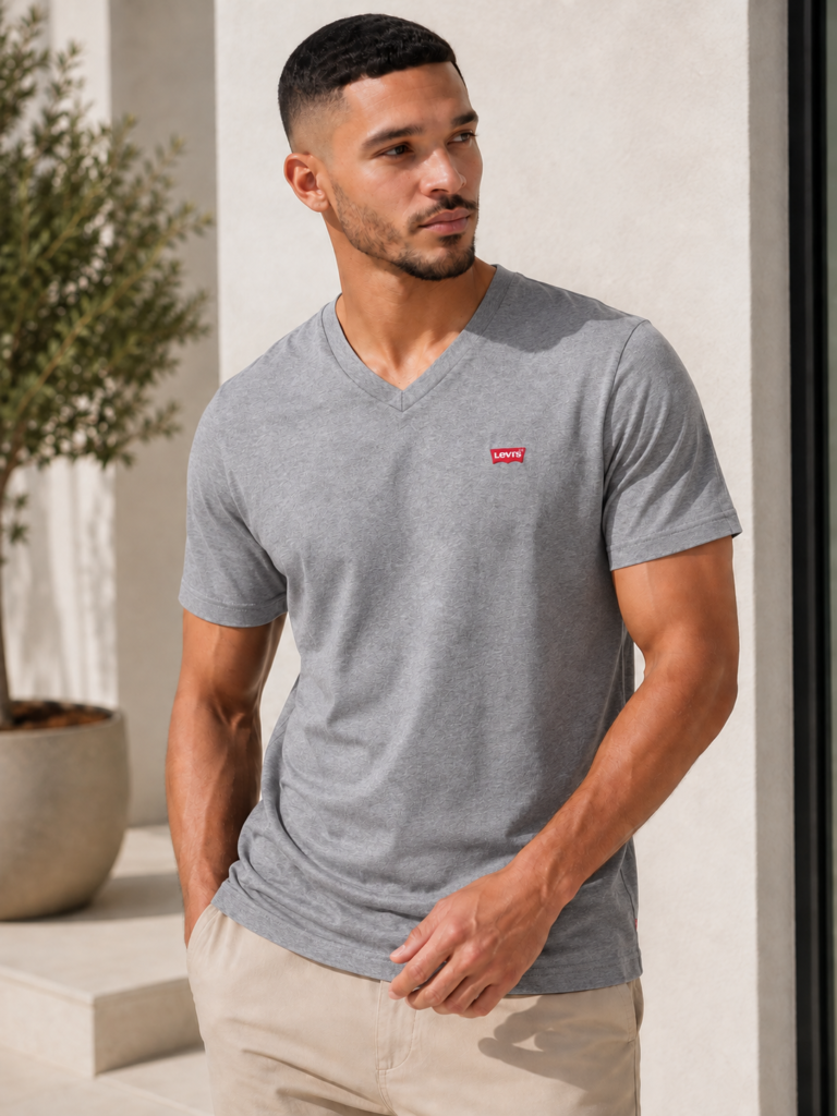 Levi's Szürke Housemark Férfi Póló