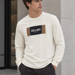 Jack&Jones Ayato Bézs Férfi Felső