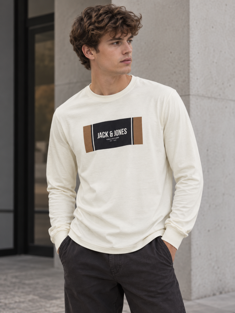 Jack&Jones Ayato Bézs Férfi Felső