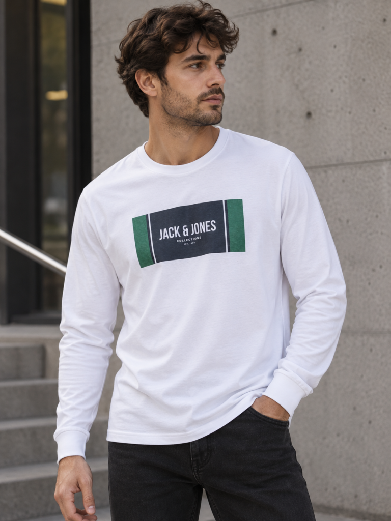Jack&Jones Ayato Fehér Férfi Felső