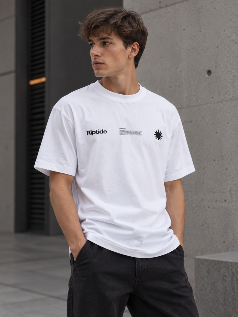 Jack&Jones Infinity Placement Fehér Férfi Póló