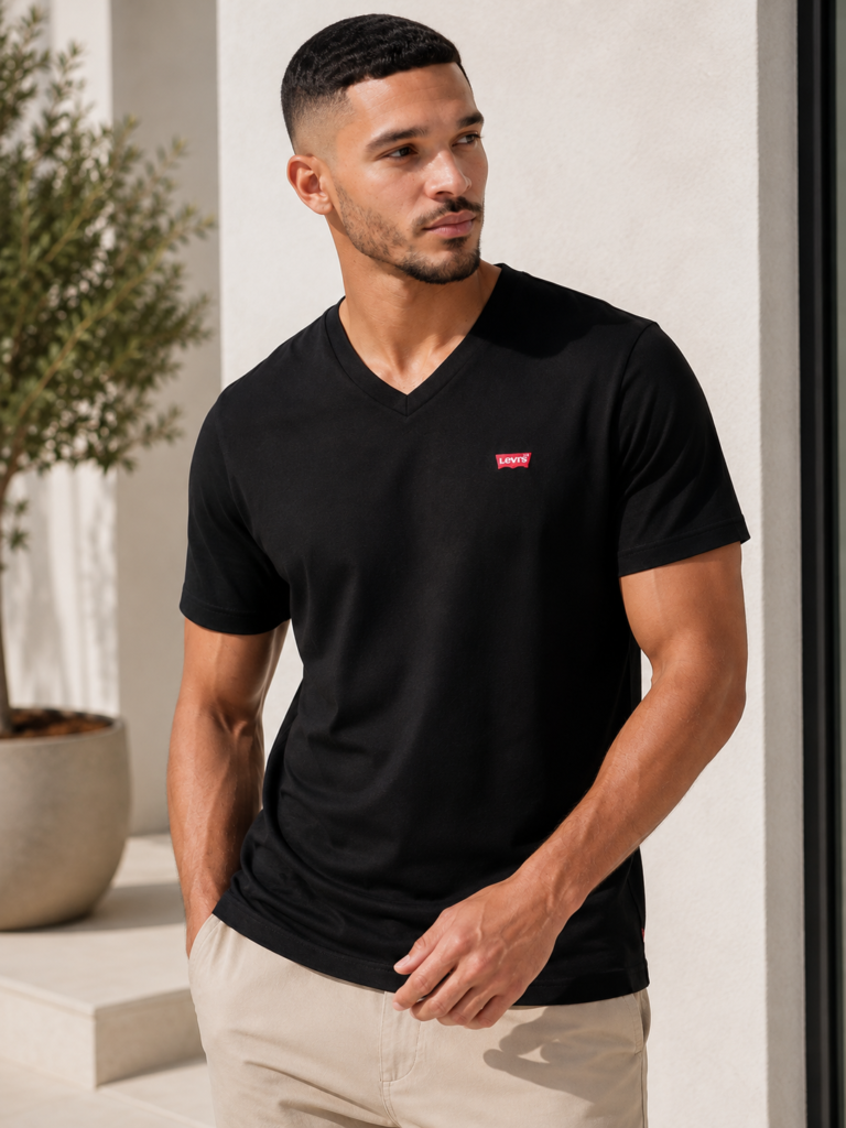 Levi's Fekete Housemark Férfi Póló