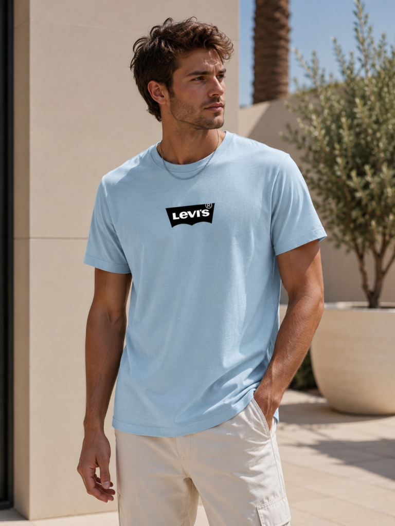 Levi's Classic Világoskék Férfi Póló