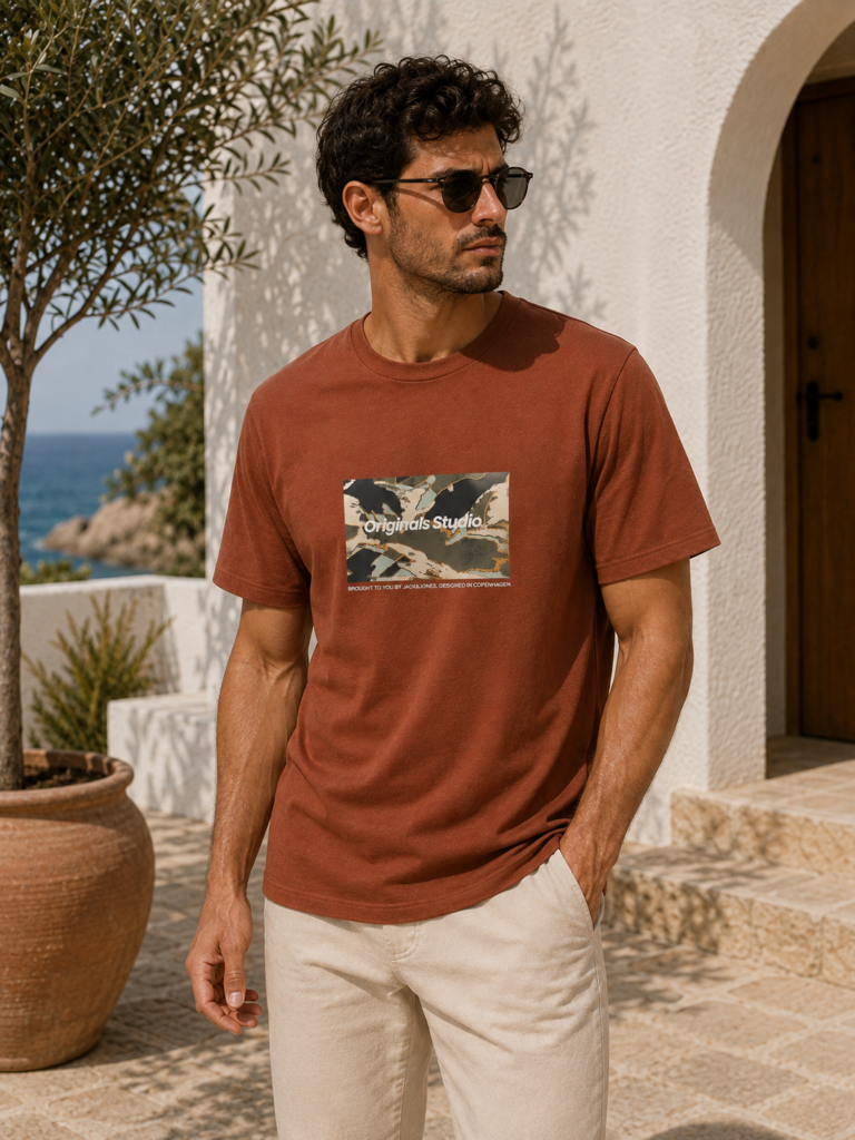 Jack&Jones Vesterbro Newton Brown Póló
