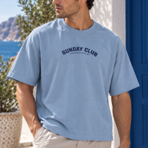 Jack&Jones Sundayclub Cropped Kék Férfi Póló