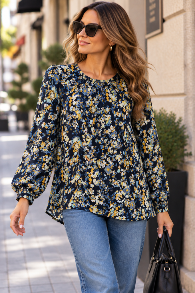 S.Oliver Blue Autumn Blúz