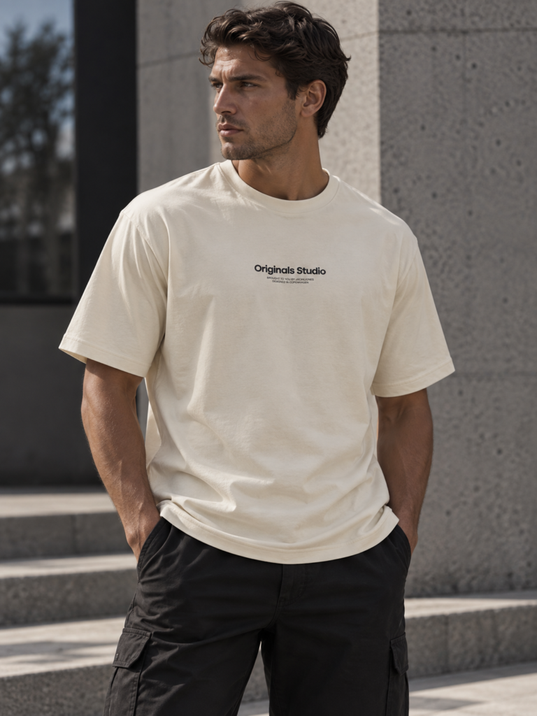Jack&Jones Vesterbro Bézs Férfi Póló