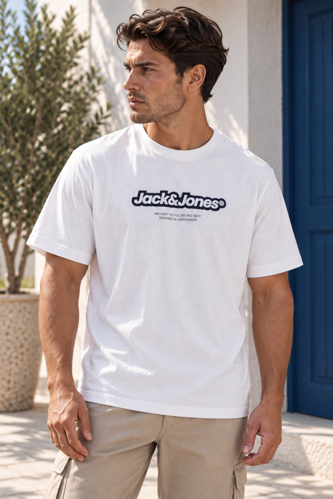 Jack&Jones Vesterbro Newton Fehér Férfi Póló