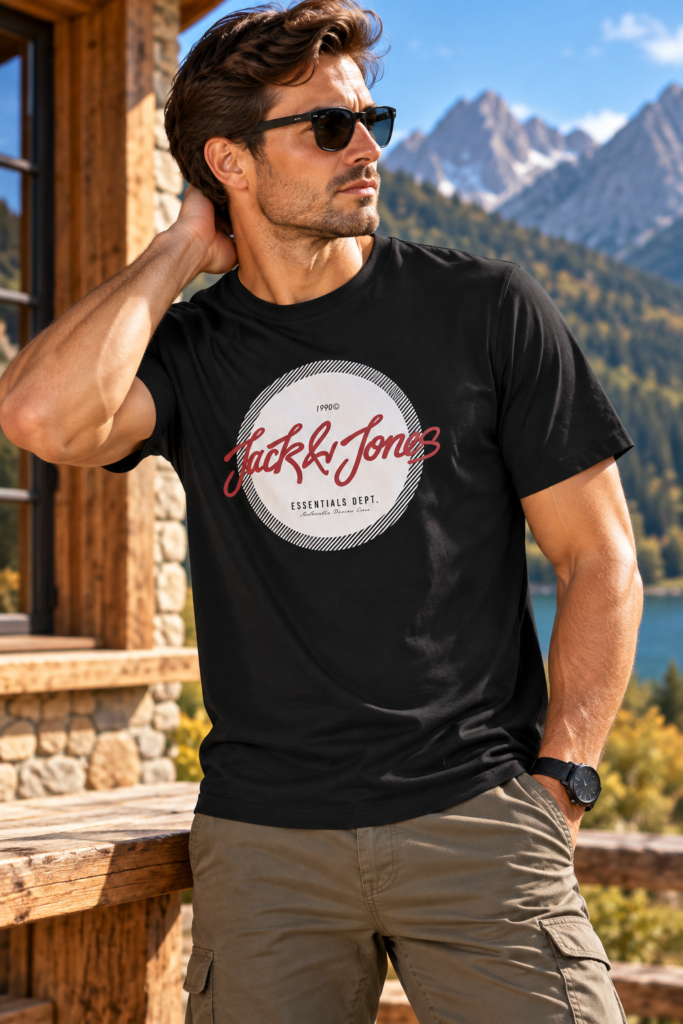 Jack&Jones Urban Fekete Férfi Póló
